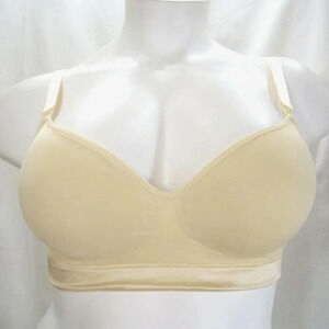 Leading Lady‎ Deluxe Seamless Wire Free Padded Nursing Bra LARGE Nude NWOT